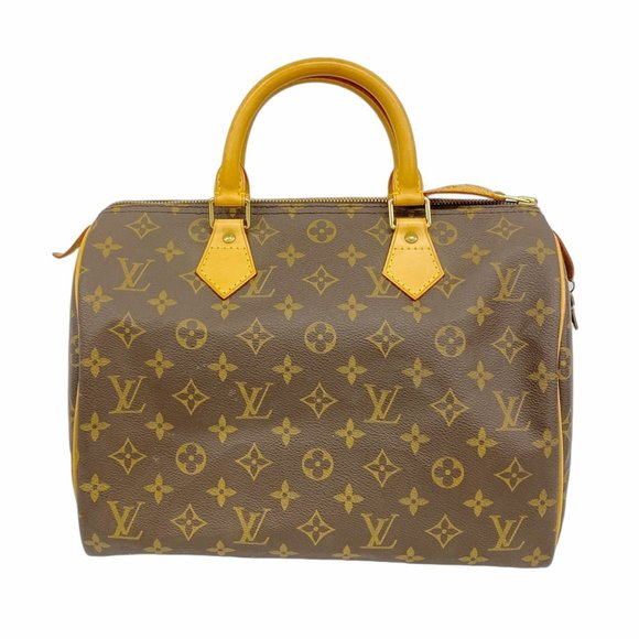 Louis Vuitton Monogram Speedy 30 Handbag M41108 Brown Women's - Picture 1 of 11